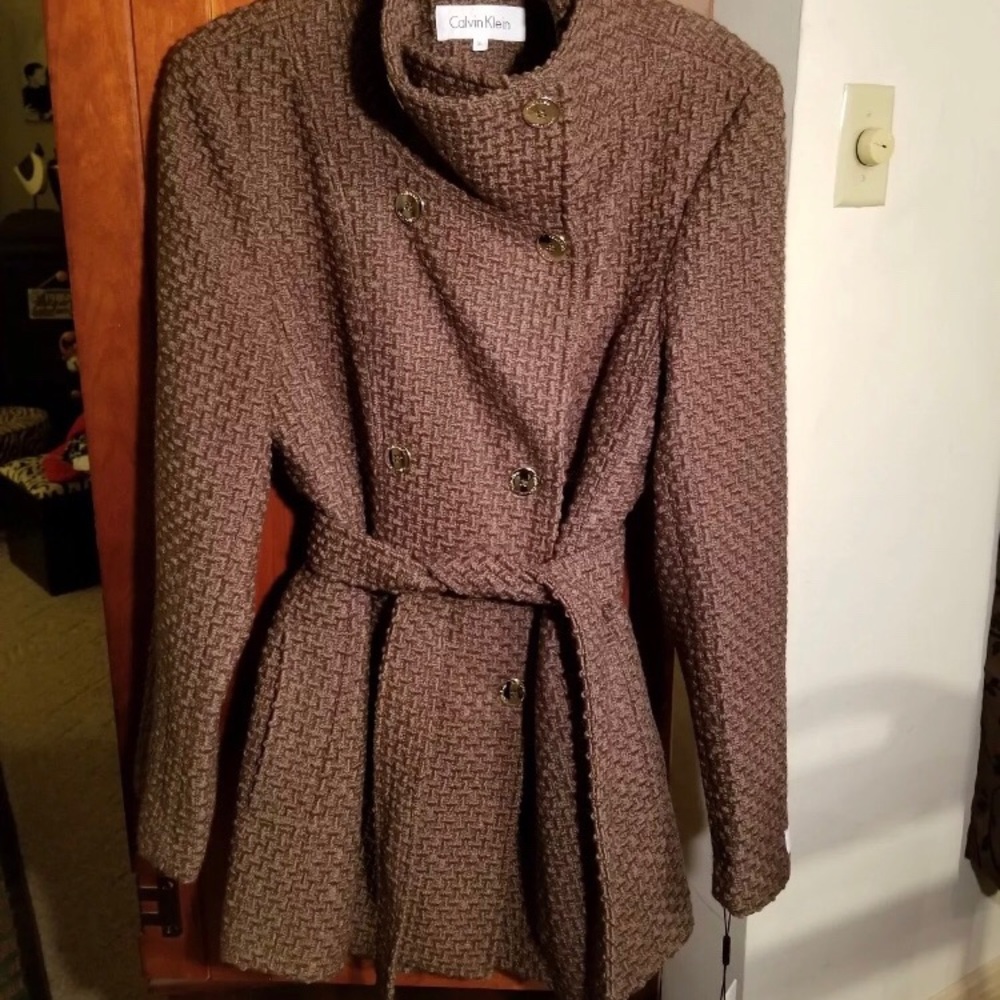 Calvin Klein textured coat